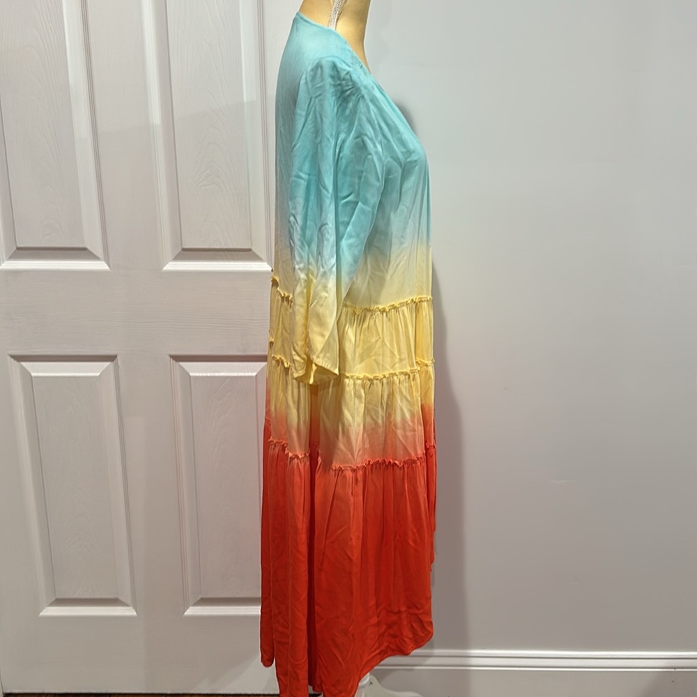 Soft Surroundings Calorosa Tie Dye Topper Duster Cover Up Cardigan Size M - Picture 11 of 14